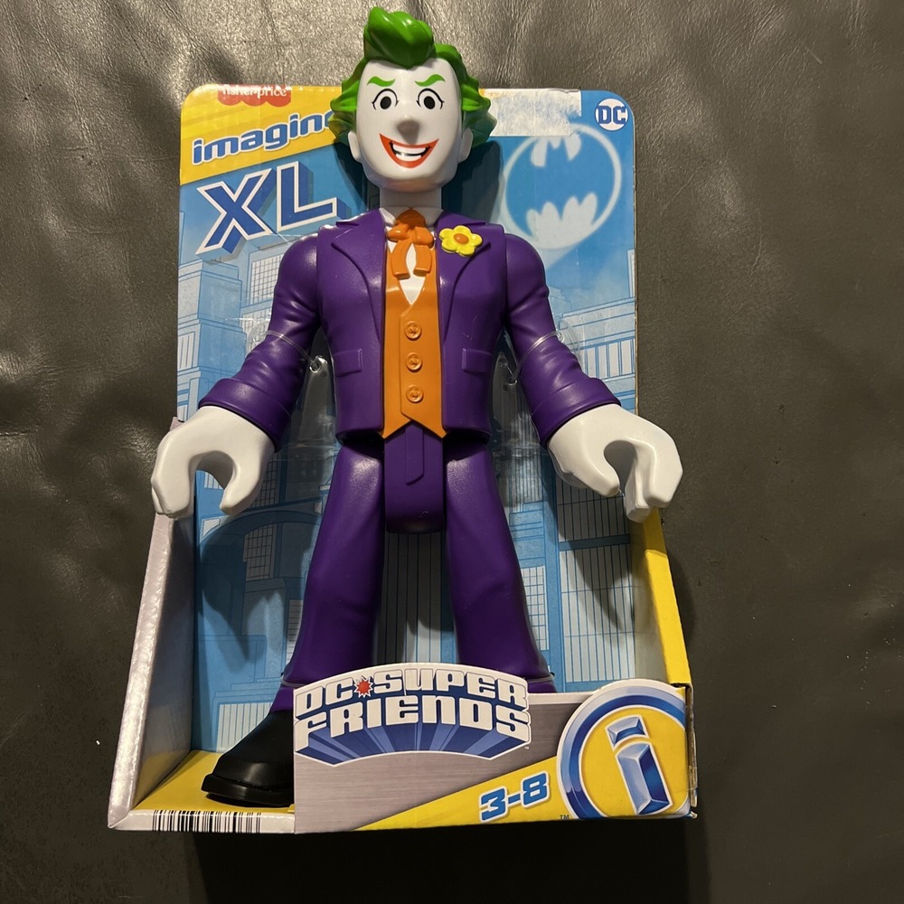 DC Super Friends THE JOKER Imaginext XL 10" Action Poseable Figure 2022 READ!!